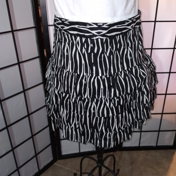 27A. Ann Taylor LOFT Ruffled Cotton Skirt - Picture 13 of 14